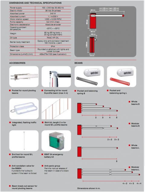 Faac Automatic Barrier Arm Gates Barrier Gate
