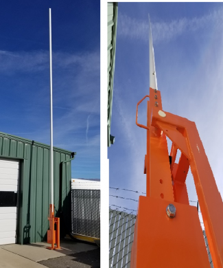 MB832 test unit – Hand Operated Barrier Gate withstands 100+ mph wind gusts in Sierra Nevada mountains